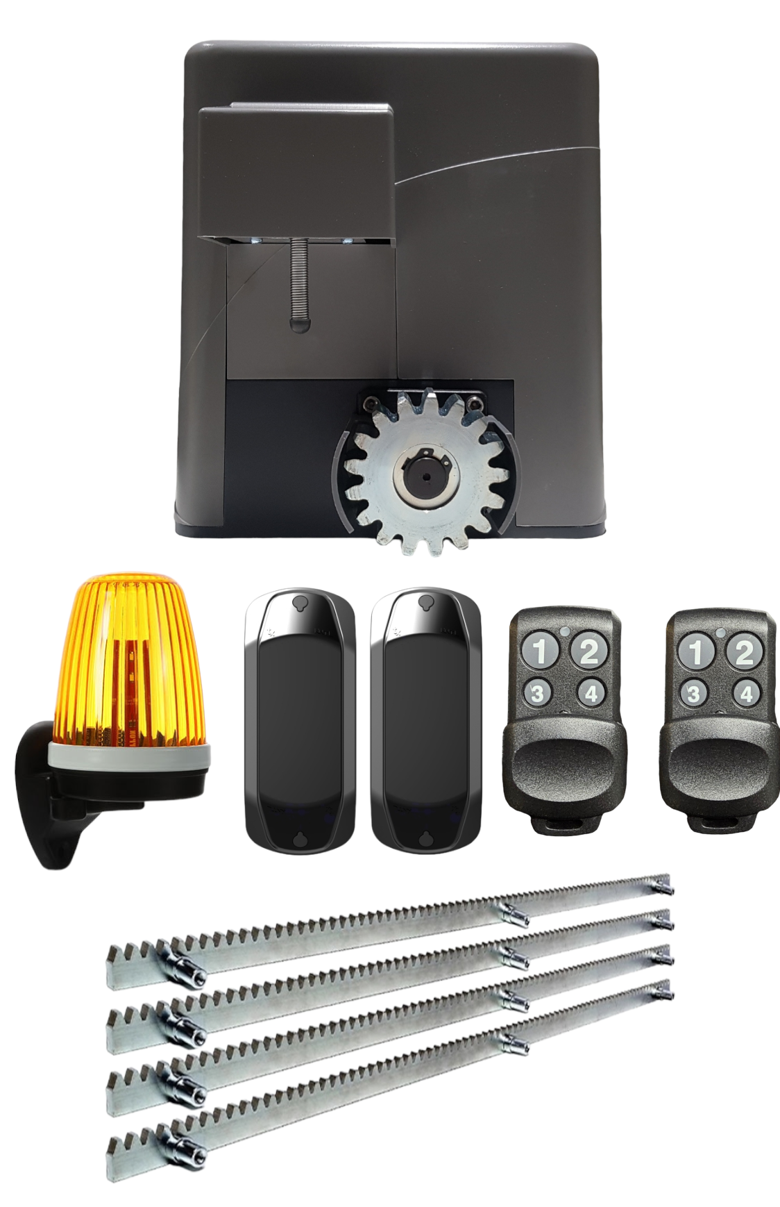 ZETEK ELEKTRONİK ZKT 600 Kg Motor Seti Garaj Kapı Motoru Bahçe Kapı Motoru Yana Kayar Kapı Motoru Otomatik Kapı