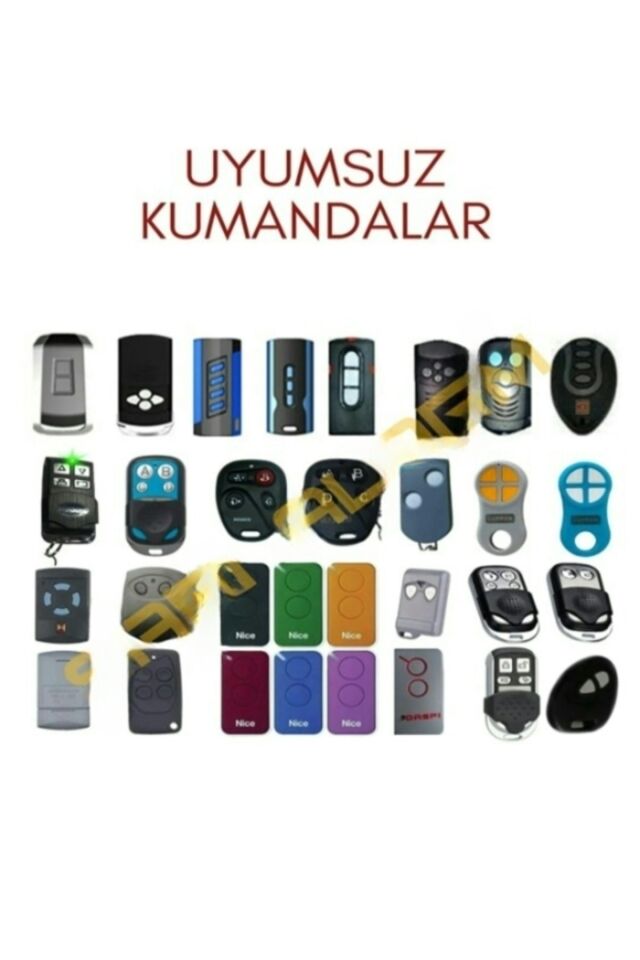 ZETEK UK43 Rolling   Fıx Akıllı Kumanda Garaj Kepenk Bariyer Kumandası