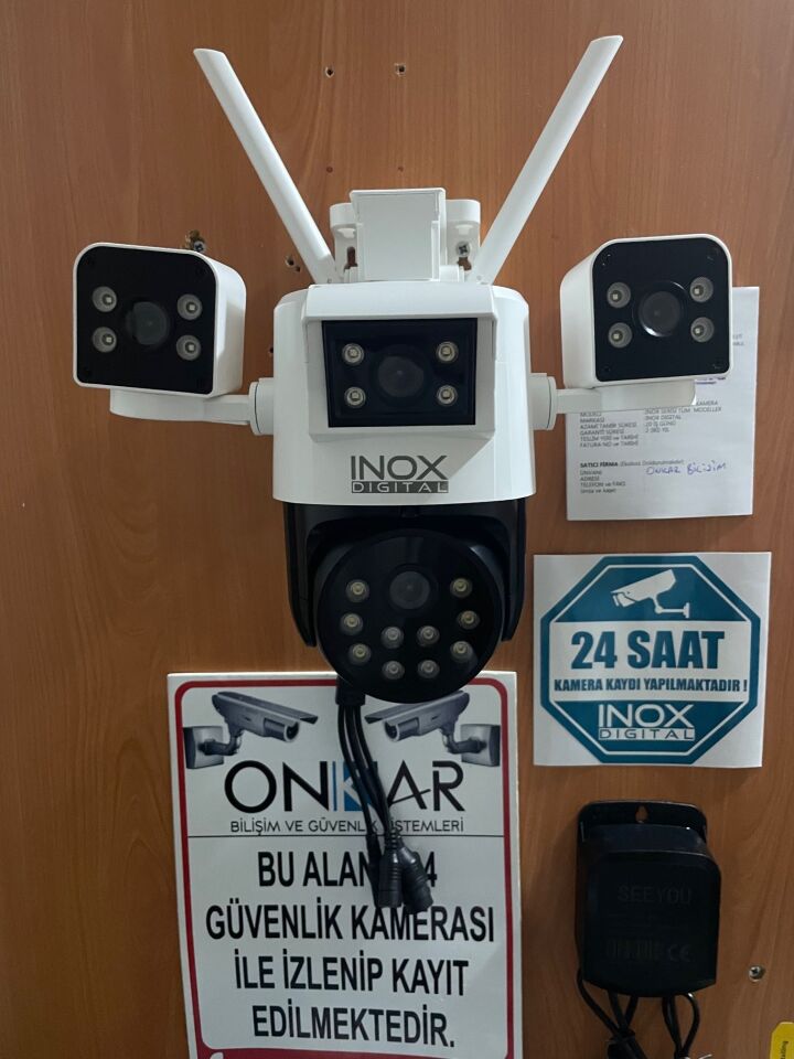 Inox-x104 4x3mp Dört Kameralı Wifi Ptz Güvenlik Kamerası
