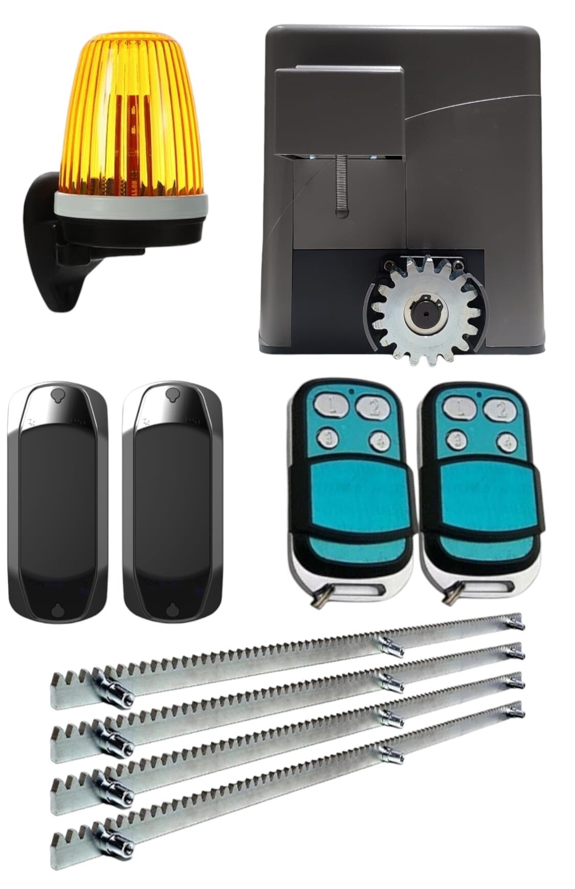 ZTK 600 Kg Motor Seti Garaj Kapı Motoru Bahçe Kapı Motoru Yana Kayar Otamatik Kapı Motoru