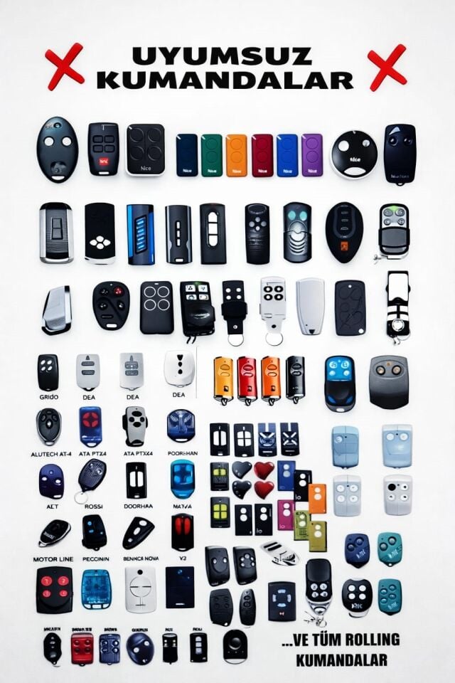 ZETEK UK44 UNİVERSAL AKILLI KOPYALANIR KUMANDA 433 mHz