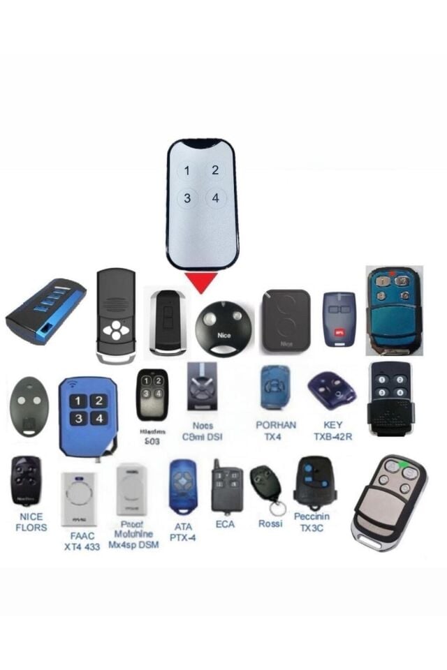 ST120 Akıllı Kodlanabilir Kumanda 433 MHz(Nice, BFT, Hiland, Kontal Uyumlu)Garaj Kepenk Kumandası