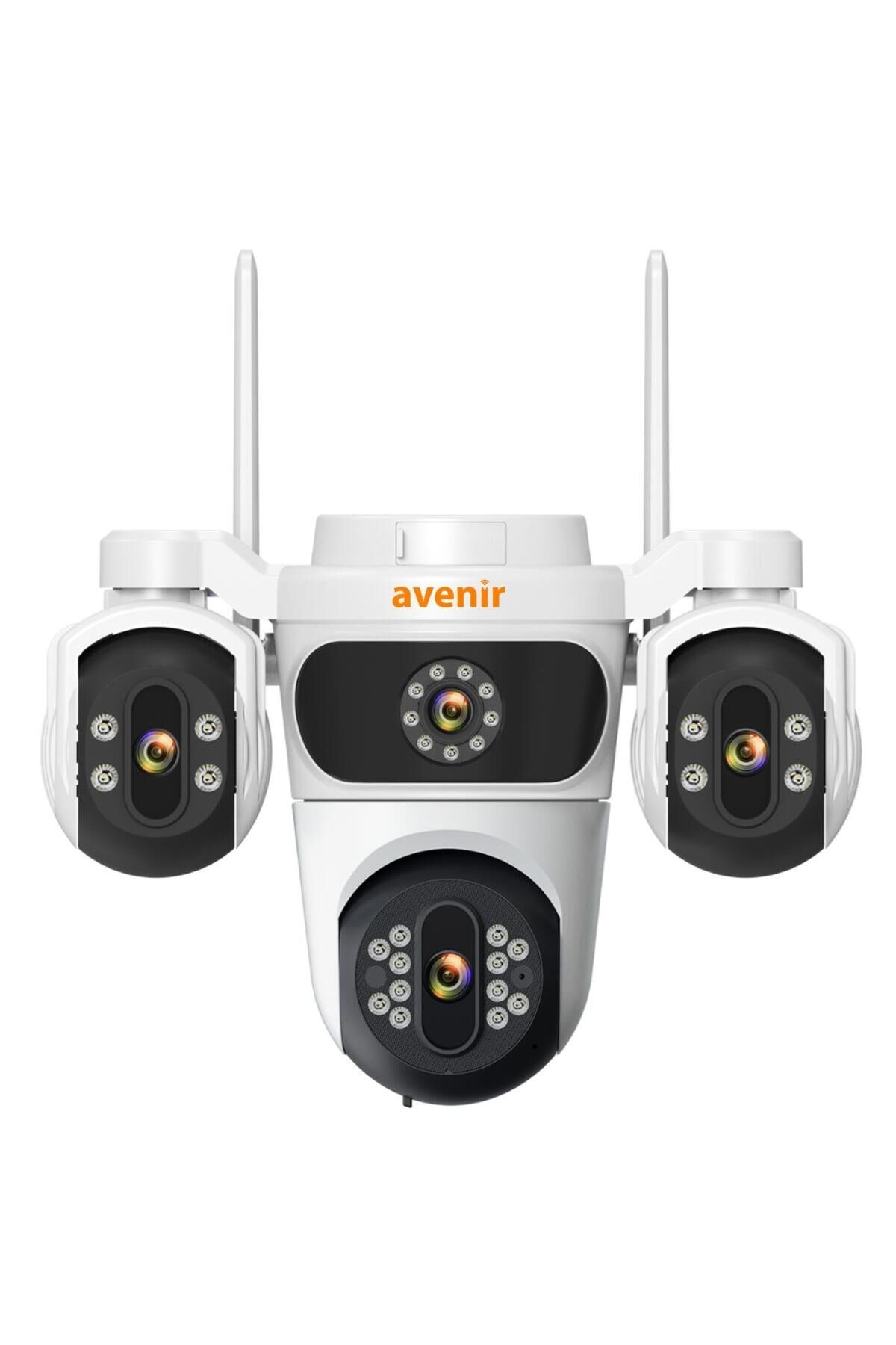AV-S323 3 Kameralı Wifi 6mp 360 Dönebilen Sesli Gece Görüşlü Kamera