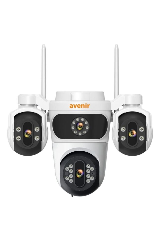 AV-S323 3 Kameralı Wifi 6mp 360 Dönebilen Sesli Gece Görüşlü Kamera