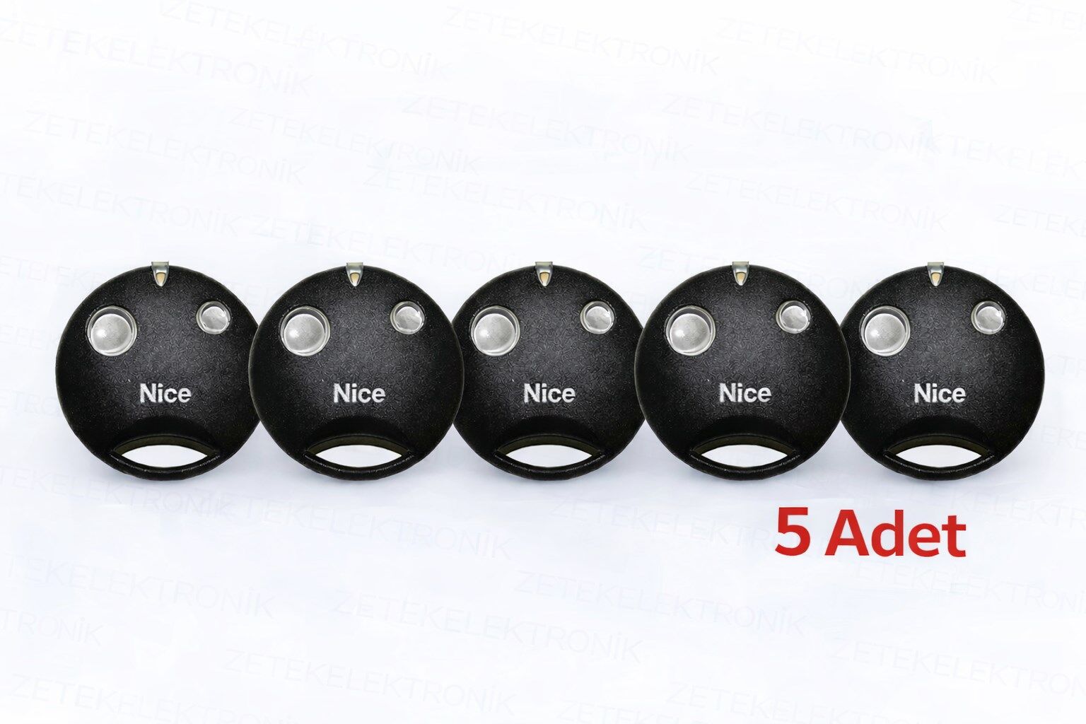Nice Smilo SM2 Siyah 2 Kanallı Uzaktan Kumanda Otomatik Kapı Kumandası 5'li Set